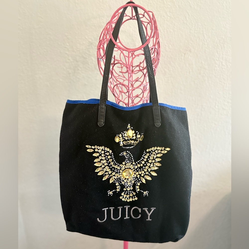 Y2K Juicy Couture fleece tote bag
